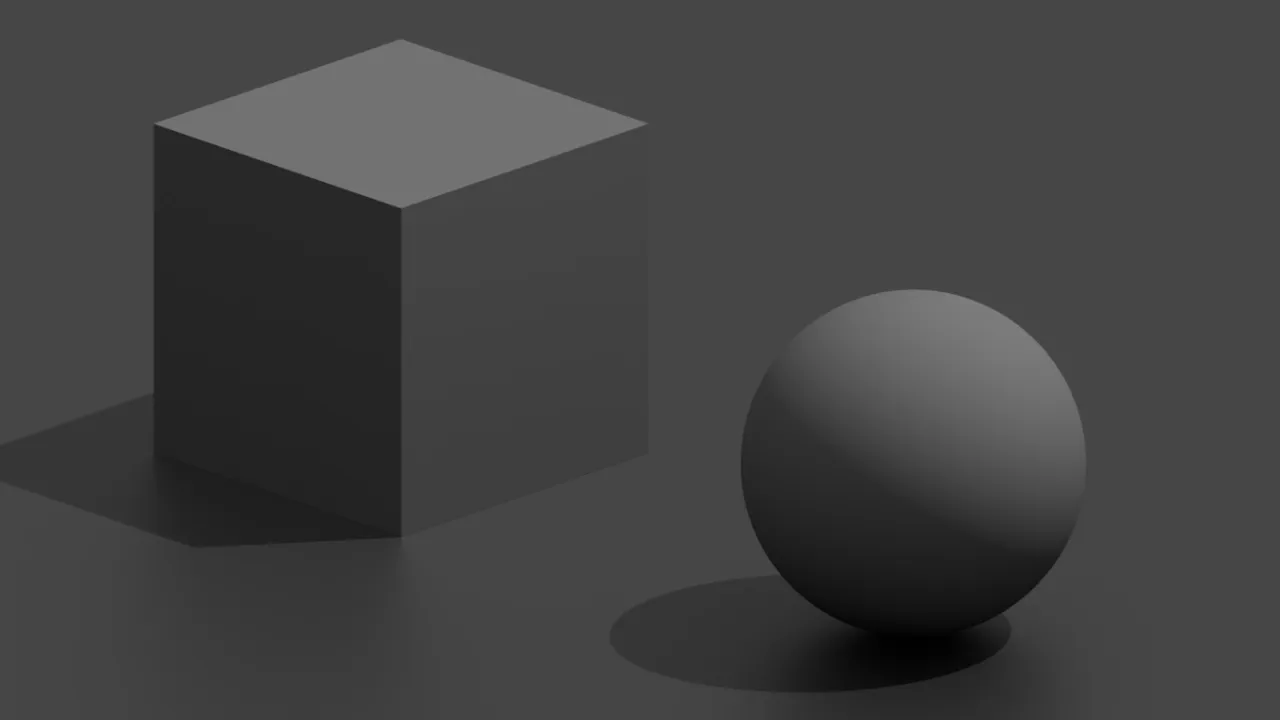 Example of a triplanar projection over a cube and sphere